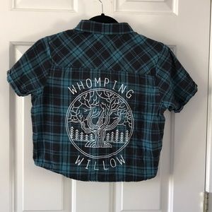 Harry Potter cropped button down